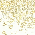 thumbnail image 3 of Paschke, Chris 15x15 Black Modern Framed Museum Art Print Titled - Gold Bubbles I, 3 of 5