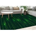 thumbnail image 2 of Binary Code Rugs, Computer Science Rugs, Black and Green Rug, Matrix Code Rug, Software Rug, Modern Rugs, Soft Carpet, Cool Rug, Hallway Rug, 2'x3' - 60x90 cm, 2 of 9