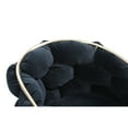 thumbnail image 4 of Modrest Debra Modern Black Velvet/Brushed Brass Dining Chair, 4 of 5