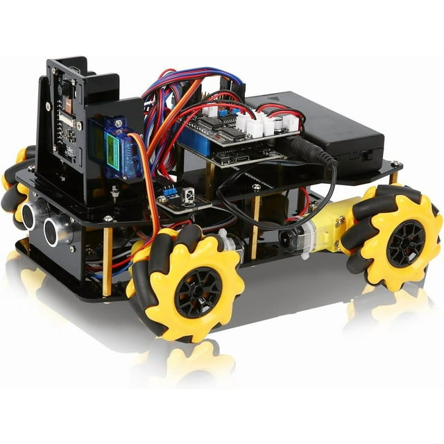 Kit Robot avec Caméra 3MP, Kit Robotique pour Enfants de 8 à 16 Ans, Compatible avec Ardino & Scratch, App & Télécommande, Jouets STEM Robot de Codage