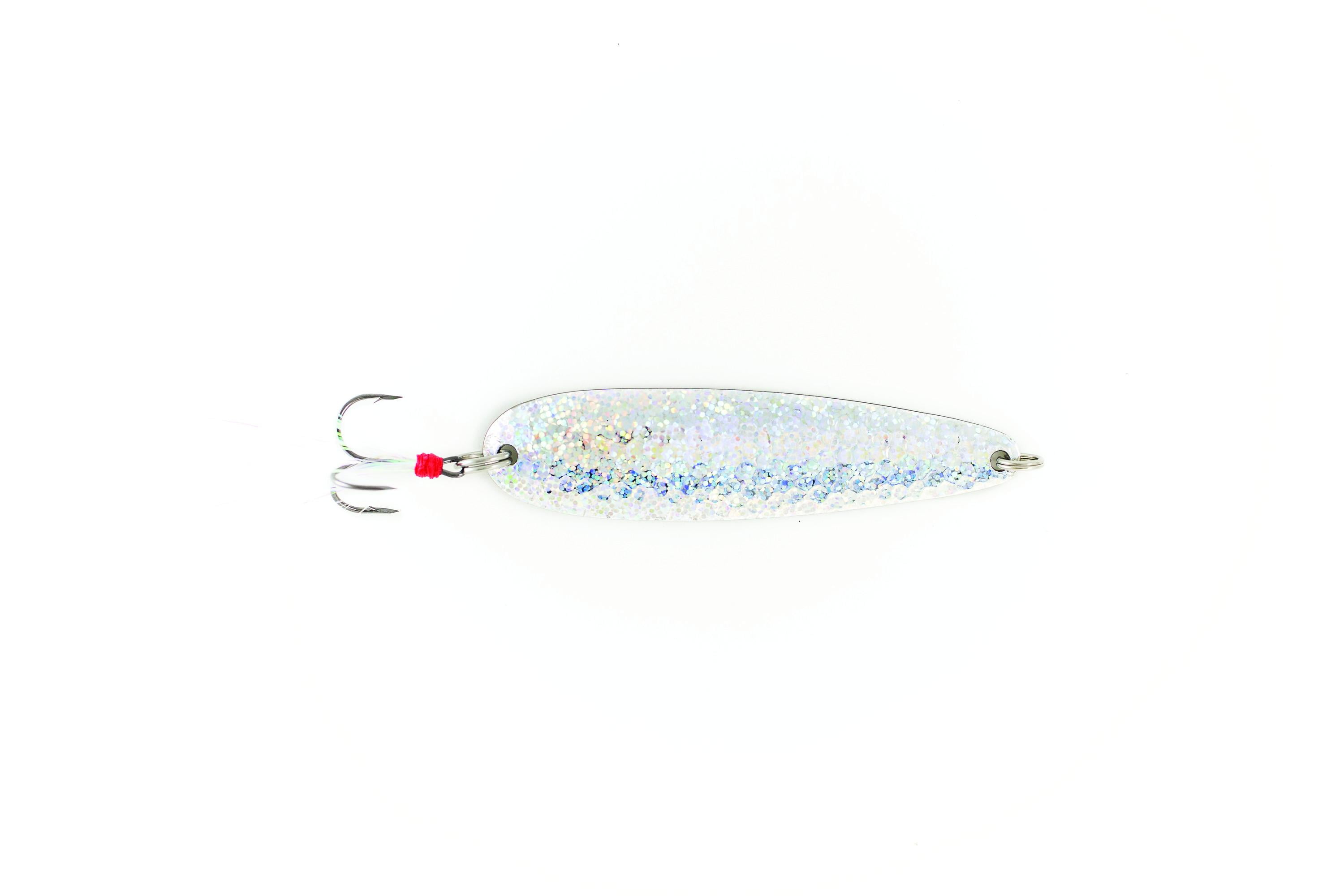 Nichols Lures 5" Lake Fork Flutter Spoon, Silver Scale, 1-1/8oz ...