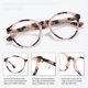 thumbnail image 5 of Cyxus TR90 Gafas redondas de luz azul Gafas de mujer Anti UV Eyestrain w / case Cyxus Style, 5 of 10