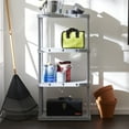 thumbnail image 4 of Gracious Living 4 Shelf Knect-A-Shelf Fixed Height Light Duty Storage, Grey, 4 of 11