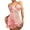 Pink, variant on Lingerie for Women Nightwear Silk Like Sheer Mesh V Neck Sleepdress with Transparent Chemise for Relaxed Wear Pink M