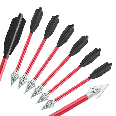 AMEYXGS 24pcs Shooting Aluminum Crossbow Arrow for Compound Bow Hunting