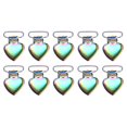 thumbnail image 1 of 10 Uds. Clips de Metal para chupete de corazón, Clips coloridos para prevención de óxido, tratamiento con revestimiento, Clips para tirantes para dentición de niños pequeños, 1 of 14