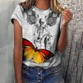 thumbnail image 2 of Tops de moda para mujer, divertidas camisetas informales holgadas con estampado, blusa, camisa estampada Fridja gope3285, 2 of 9