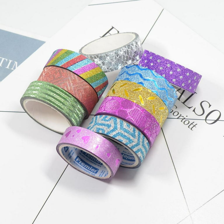 40 Rolls Washi Tape Set, Decorative Masking DIY Plain Washi Tapes for Children and Gifts Warpping (Mix)