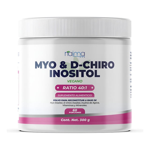 Myo Inositol & D-chiro Inositol 40:1 300 G 60 Porciones Sin Sabor