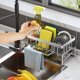 thumbnail image 2 of Estante de cocina Estante de secado multifuncional para el hogar Estante para fregadero Estante de almacenamiento para paños de cocina, 2 of 4