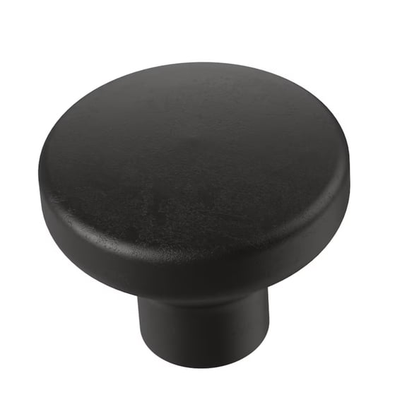 Lis 1 1/4" Matte Black Cabinet Drawer Knob