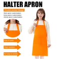 thumbnail image 5 of PENGXIANG Plain Bib Aprons Bulk - Mixed Color Commercial Apron with 2 Pockets for Kitchen Cooking Restaurant BBQ Painting Crafting, 5 of 7