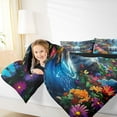 thumbnail image 4 of Manfei Rainbow Rustic Flowers Bedding Comforter Set,Waterfall Landscape Twin Comforter Sets,Beauty Natural Scenery Bedding Set For Teens,Ultra Soft Home Decor Reversible,2pcs, 4 of 8