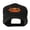 Black, variant on Halloween Cat with Green Eyes Embroidered Cap - Orange OSFM
