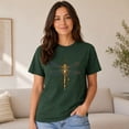 thumbnail image 5 of Golden Dragonfly Graphic T-Shirt, Unisex Classic Fit Cotton Tee, 5 of 9