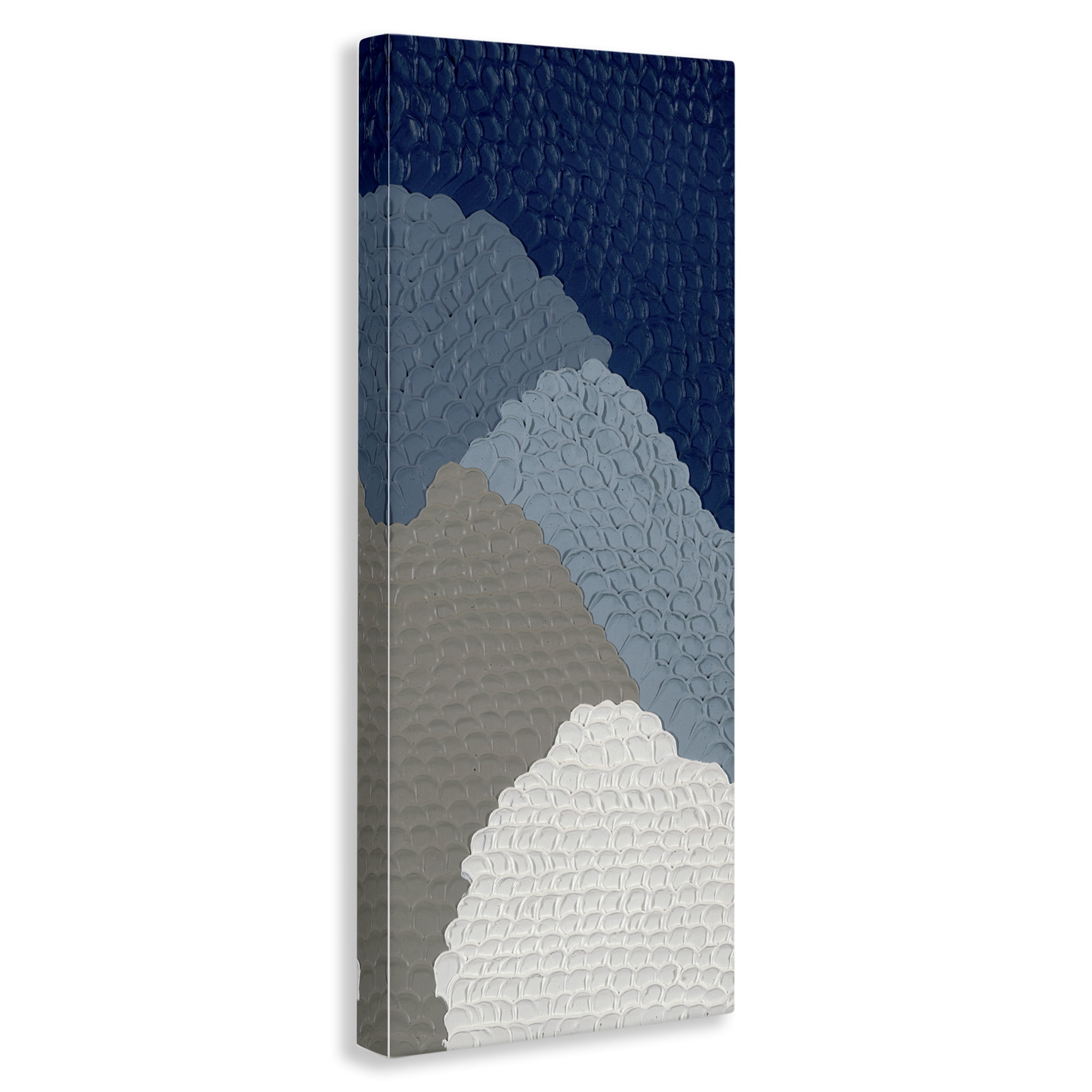Stupell Industries Modern Abstract Forms Abstract Painting Gallery Wrapped Canvas Art Print Wall Art, 13 x 30