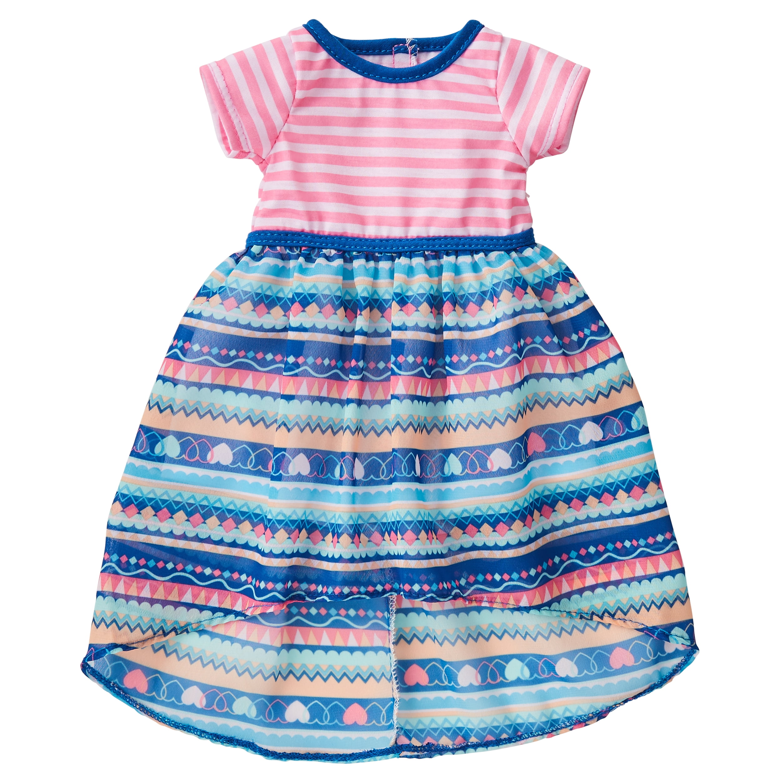 pink striped maxi dress