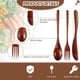 thumbnail image 4 of Cuchara de Madera Tenedor Cuchillo Juego de Cubiertos Juego de Utensilios de Madera (48 Piezas), 4 of 5