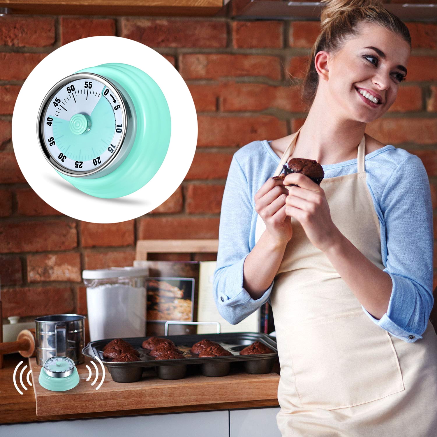 Kitchen Timer, Kitchen Countdown Cooking Timer Reminder,