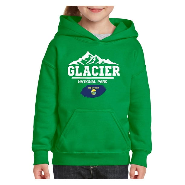 IWPF - Youth Glacier National Park Hoodie For Girls and Boys Sweatshirt - Walmart.com - Walmart.com