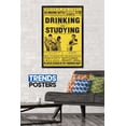 thumbnail image 2 of Drinking Versus Studying Wall Poster, 22.375" x 34", Framed, 2 of 3