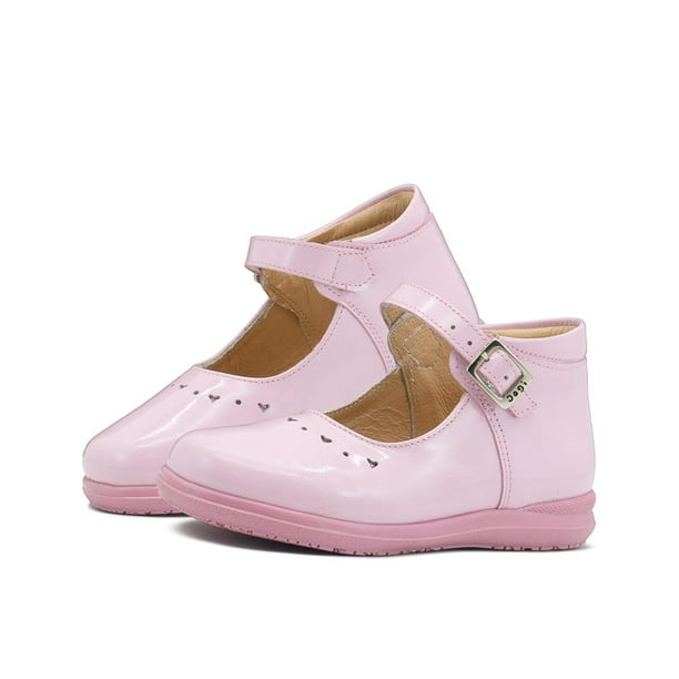 Zapato para Niña Dogi Piel Charol Rosa Plantilla con Arco rosa