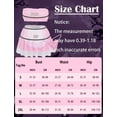 thumbnail image 2 of Ausing Sexy Lingerie for Women Maid Roleplay Halloween Costumes Sets Mini Skirt Strapless Crop Top Lace Plaid Panties Choker 5 Pack Pink 2XL, 2 of 6