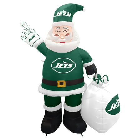 New York Jets 7' Inflatable Santa