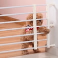 thumbnail image 1 of Puerta de metal para mascotas, puerta para perros, puerta para escaleras, valla retráctil, puerta para perros sin taladrar, valla extra ancha para sala de estar, regalos de Navidad, ofertas del día,, 1 of 3