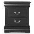thumbnail image 2 of Furniture of America Vrai Transitional 2-Drawer Adult Nightstand, Black, 2 of 15