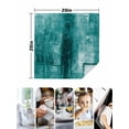 thumbnail image 5 of Cloth Napkins Set of 6 - 20x20 Inches, Teal Washable Reusable Table Napkins, Retro Oil Painting Modern Abstract Art Aesthetics Soft & Absortbent Dining Napkin for Party Wedding Hotel Restaurant, 5 of 8