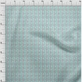 thumbnail image 3 of oneOone Polyester Lycra Fabric Leaves & Floral Block Printed Fabric 1 Yard 56 Inch Wide, 3 of 4