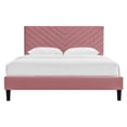 thumbnail image 6 of Modway Roxanne Modern Performance Velvet King Platform Bed in Dusty Rose Pink, 6 of 9