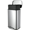 thumbnail image 2 of TLSUNNY 50L Step Trash Can, 16 Gal Stainless Steel Kitchen Garbage Bin with Pedal & Removable Inner Bucket, 2 of 11