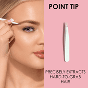 Japonesque Brow Grooming Kit, Includes Slant Tweezer, Point Tweezer, Scissors & Spoolie, 4 Piece