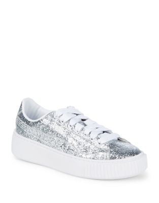 glitter platform sneakers
