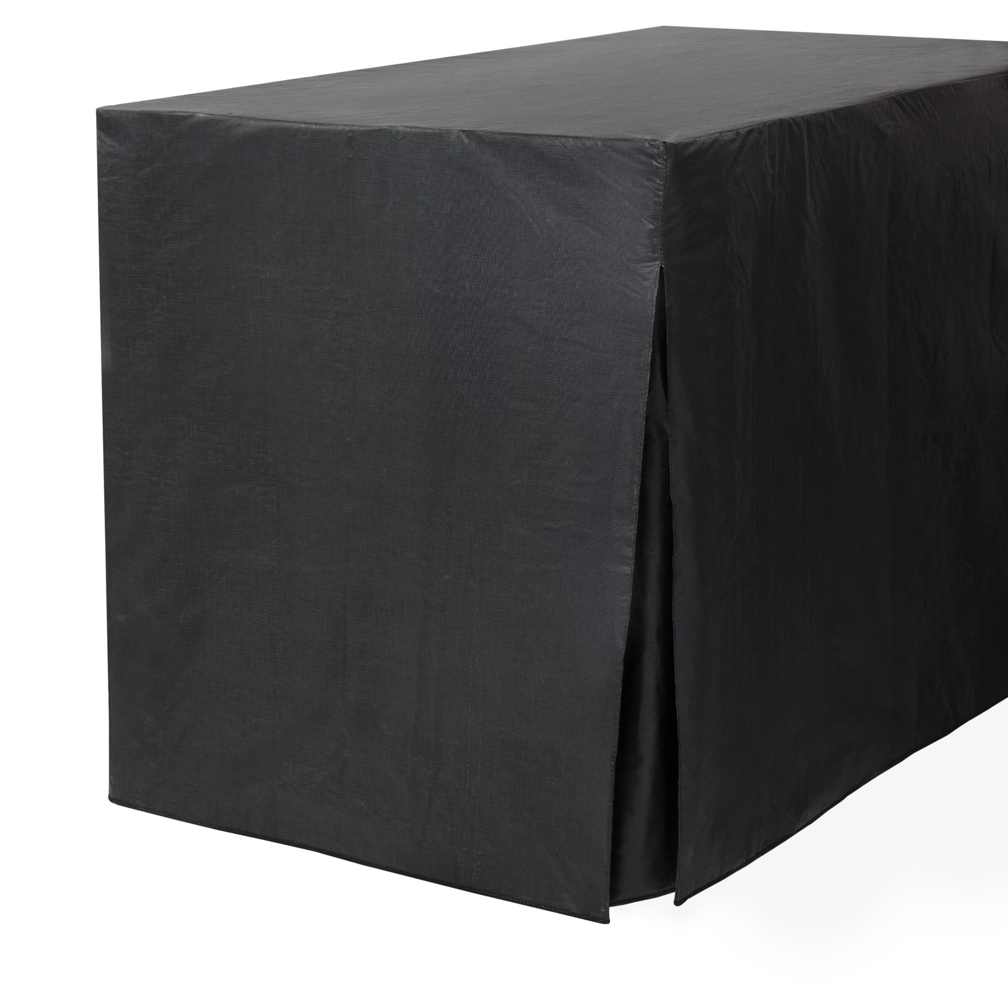 TOWN & COUNTRY LIVING Tablevogue Fitted Table Cover Single Pack, Black, 48"x24"x27"