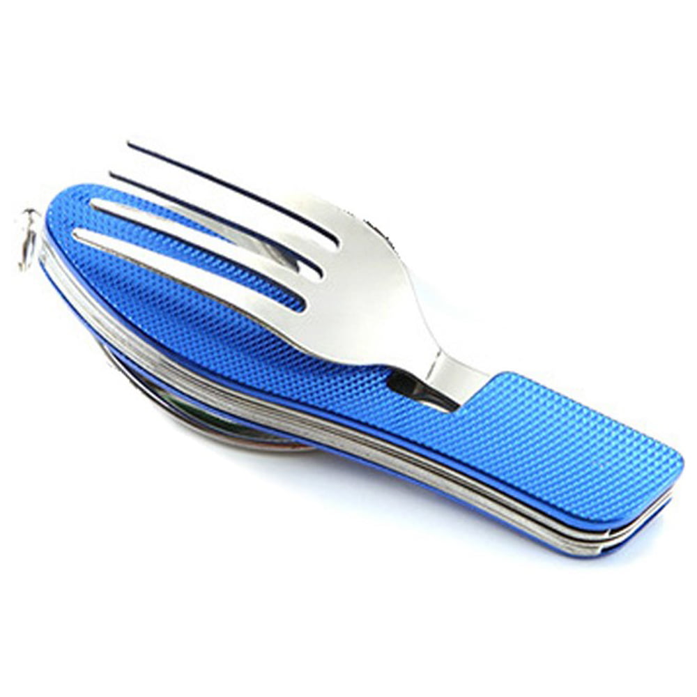 Folding Cutlery Set Outdoor Camp Travel Picnic Spoon Fork Eat Utensil Tools ONE 