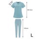 thumbnail image 3 of Enfermería Scrub Set Top Pantalones Transpirable Trabajo Uniforme para Enfermera Yoga Jogger, 3 of 5