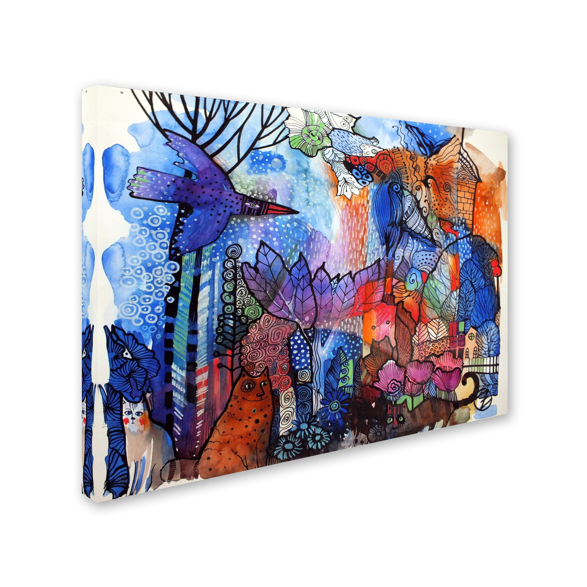 Trademark Fine Art 'Village' Canvas Art by Oxana Ziaka