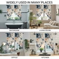 thumbnail image 3 of Vintage Blue Floral Swag Valances for Windows, Kitchen Window Curtains Over Sink, Butterflies Watercolor Flower Linen Window Treatment Curtains for Living Room/Bedroom Curtains 2 Panel Sets 36"x45", 3 of 8