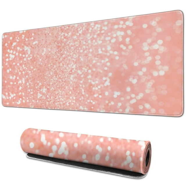 Improve Your Workspace with Pink Mouse Pad & XXL Desk Pad - 31.5x11.8 Inch 3 Levels Desk Mat, Perfect for Computer Keyboard, Ideal for Home Office