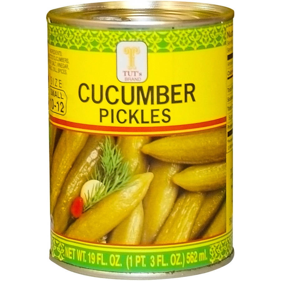 Tut's Pickled Cucumbers, 19 fl oz