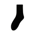 thumbnail image 3 of Chaussettes Mi-Longues pour Femmes Femmes Randonnée Chaudes Hiver Épaisses Chaudes Confortables Bottes Bas Bas de compression Noir, 3 of 3