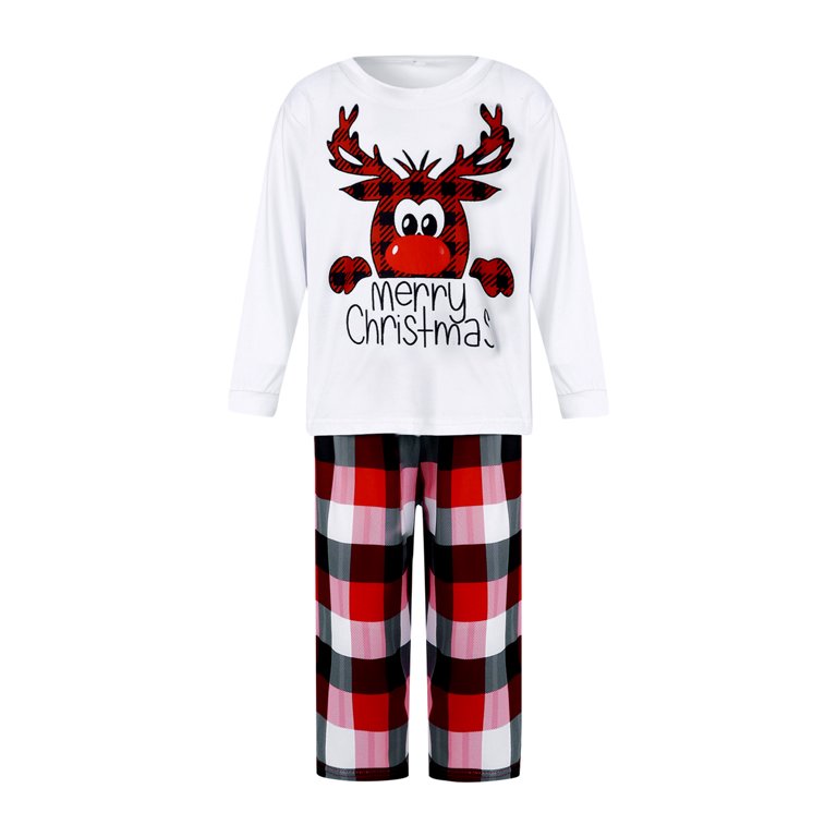  Matching Family Pajamas Sets Christmas PJs Red