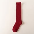 thumbnail image 2 of Winter Stocking Stocking Lady Stocking Striped Candy Coloured Coral Stocking With Thick Warm Floor, 2 of 5