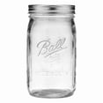 thumbnail image 2 of Ball 32 oz Wide Mouth Quart Glass Mason Jars with Lids and Bands, 12 Count, 2 of 7