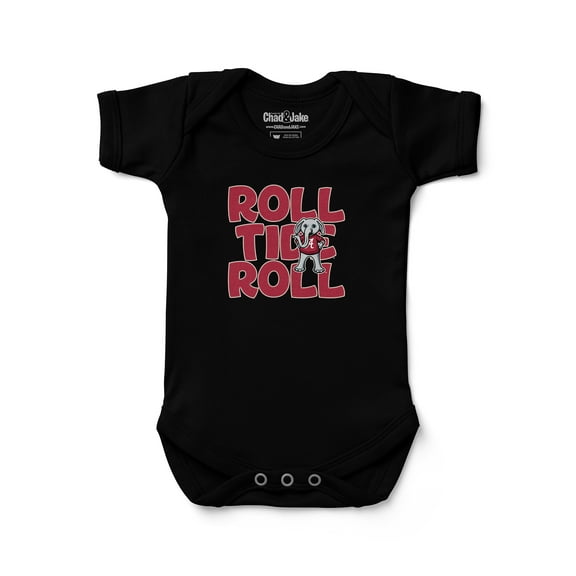 Newborn & Infant Chad & Jake Black Alabama Crimson Tide Hyperlocal Bodysuit