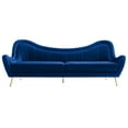 thumbnail image 6 of Modway Cheshire Channel Tufted Performance Velvet Sofa in Navy, 6 of 9