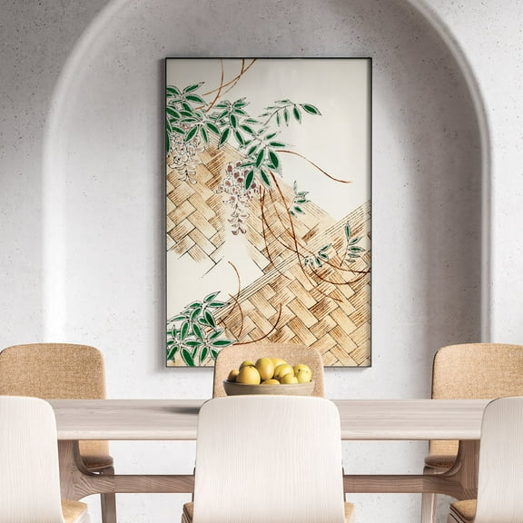 Wisteria - 1893-1896 | Bijutsu Sekai | Premium Fine Art Print | 19th Century Japanese | Woodblock Printing | Pattern